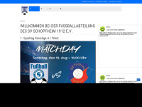 sv-schopfheim-fussball.de Webseite Vorschau