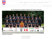 fussball.sv-kehlen.de Webseite Vorschau