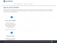 afriso.ro Webseite Vorschau