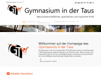 taus-gymnasium.de Webseite Vorschau