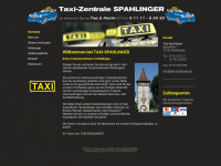 taxi-spahlinger.de Webseite Vorschau