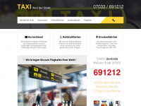 taxi-weilderstadt.de Webseite Vorschau