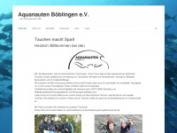 aquanauten.de Webseite Vorschau