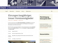 tc-waldbronn.de Webseite Vorschau