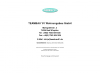 teambau81.de Webseite Vorschau