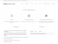 tecfactor.de Webseite Vorschau