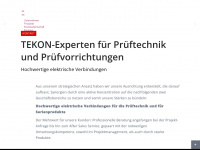 tekon-prueftechnik.de Webseite Vorschau