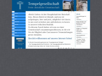 tempelgesellschaft.de Webseite Vorschau