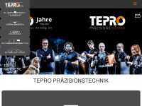 tepro-laser.de Webseite Vorschau