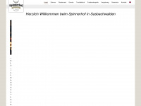 spinnerhof.de Webseite Vorschau