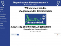ziegenfreunde-bermersbach.de Webseite Vorschau