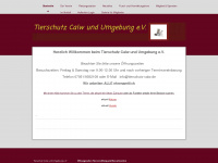 tierschutz-calw.de Webseite Vorschau