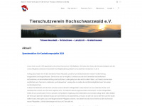 tierschutz-hochschwarzwald.de Webseite Vorschau