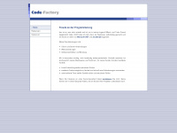 code-factory.de Webseite Vorschau