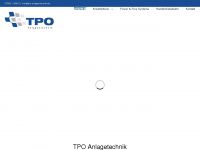 tpo-anlagentechnik.de Webseite Vorschau