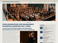 mannheimer-blaeserphilharmonie.de Webseite Vorschau