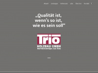 trio-holzbau.de Webseite Vorschau
