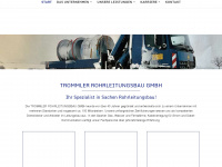 trommler-rohrleitungsbau.de Webseite Vorschau