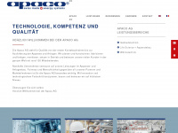 apaco.ch Webseite Vorschau