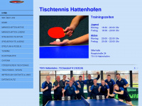 tt-hattenhofen.de Webseite Vorschau