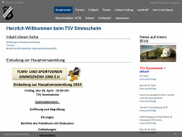 tsv-simmozheim.de Webseite Vorschau