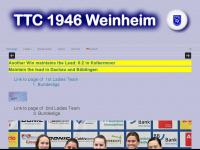 ttc1946weinheim.de Webseite Vorschau