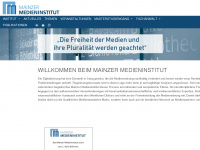 mainzer-medieninstitut.de Webseite Vorschau