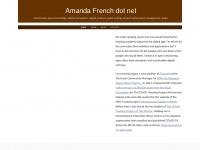 amandafrench.net Webseite Vorschau