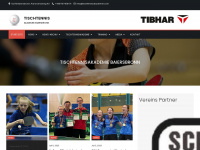 tischtennisakademie.com Webseite Vorschau