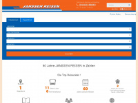 janssen-reisen.de Webseite Vorschau