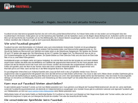 dtb-faustball.de Webseite Vorschau