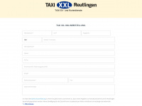 taxi-xxl-reutlingen.de Webseite Vorschau