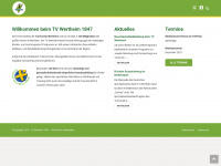 tv-wertheim.de Webseite Vorschau