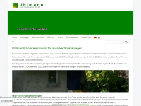 uhlmann-solar.de Webseite Vorschau