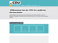 cdu-kreis-ger.de Webseite Vorschau