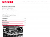 univoc.com Webseite Vorschau
