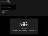 vaninisound.de Webseite Vorschau