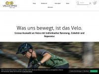 velociped.ch Webseite Vorschau