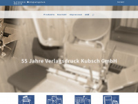 verlagsdruck-kubsch.de Webseite Vorschau