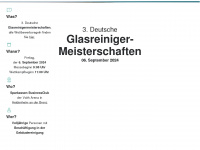 glasreiniger-meisterschaften.de Webseite Vorschau