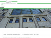 vincek-immobilien.de Webseite Vorschau