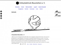 volleyball-baustetten.de Webseite Vorschau