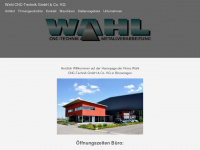 wahl-cnc-technik.de Webseite Vorschau