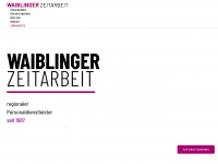 waiblinger-zeitarbeit.de Webseite Vorschau