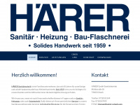 haerer-urbach.de Webseite Vorschau