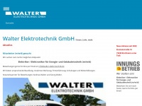 walter-elektrotechnik.de Webseite Vorschau