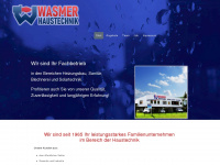 wasmer-haustechnik.de Webseite Vorschau