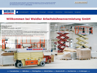 weidler-arbeitsbuehnen.de Webseite Vorschau