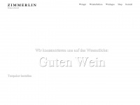 weingut-zimmerlin.com Webseite Vorschau