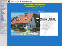 weko-sport.de Webseite Vorschau